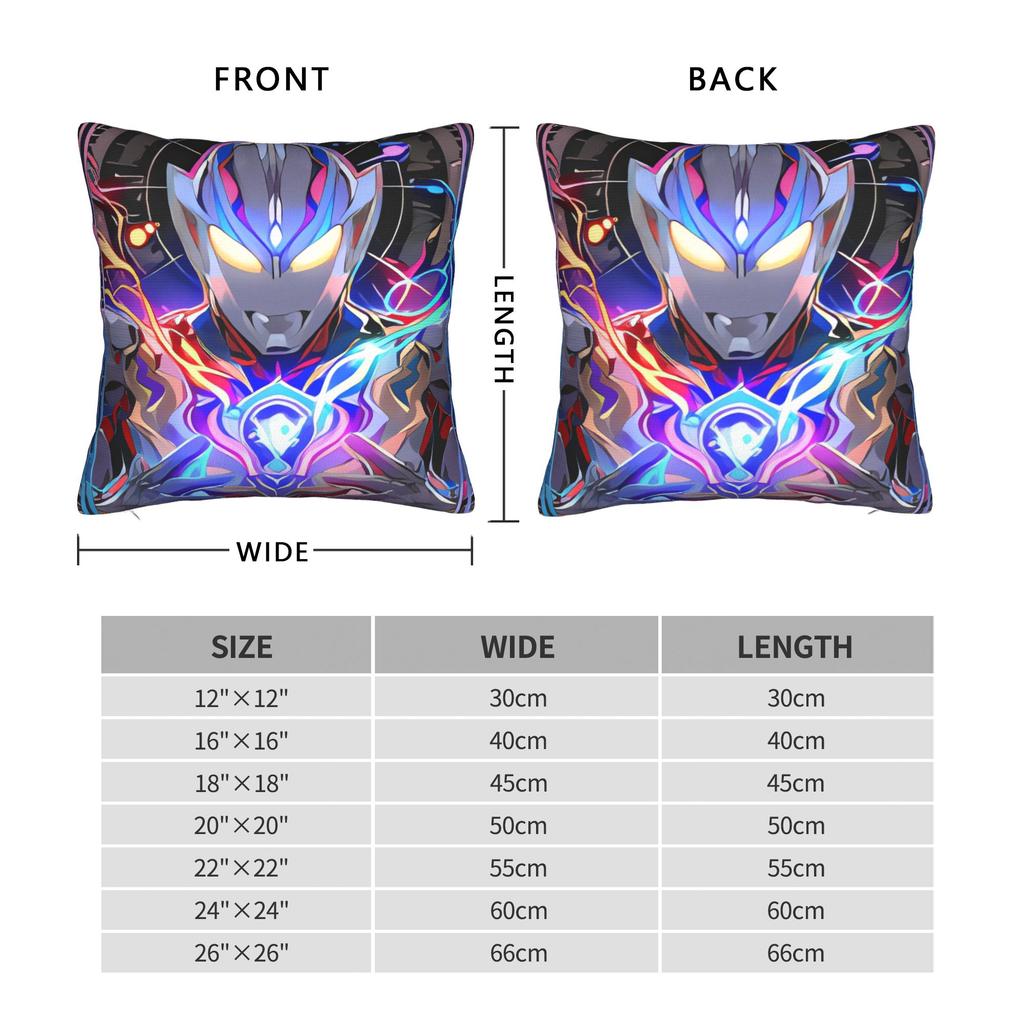 U-Ultramans Hero Art Pillow Case  Design Pillow Cover Kawaii Pillowcases For Sofa Home Decoration