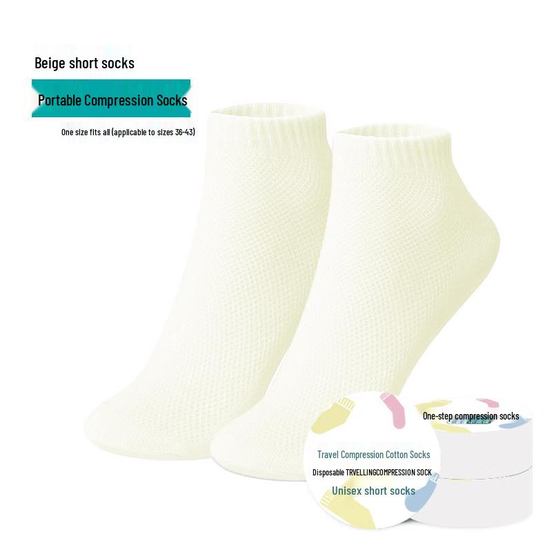 

JINGRUIXIANG Disposable Compressed Travel Socks