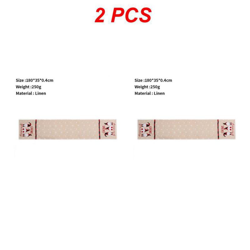 Christmas Table Runner Merry Christmas Decoration for Home Xmas Party Decor 2024 Navidad Notal Noel Ornament Happy New Year 2025