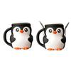 1 Set Penguin Ice Cream Pint Cup Holder with Hidden Snack Drawer Spoon Holder Reusable Ice Cream Container Holder Kitchen Gadgets
