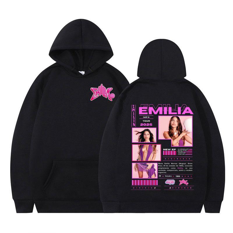 

Emilia Mernes MP3 2025 Tour Hoodie Men Women Fashion Pullover Long-sleeved Casual Harajuku Aesthetic High Quality Sweatshirts 3XL