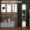 Floor Lamp In Modern Design, 2 Shelves, Pull Chain Switch, 26 Cm X 26 Cm X 156 Cm, Black + White