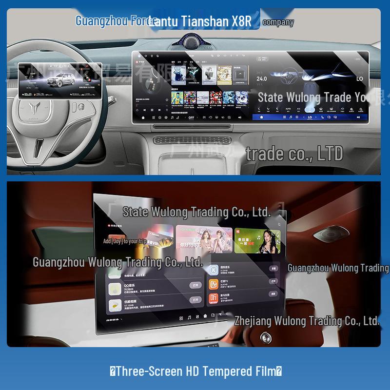 Fits 26 Lantu Tianshan X8 Models: Central Control Navigation Screen & Gear Shift Protective Film