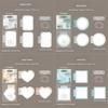 15pcs Set Elegant Vintage Journal GO Lace Design Craft Paper Diary Album Materials Journaling Materials Album Making