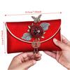 Spring Festival Brocade Red Envelope New Year Blessing Words New Year Money Bag  Lady Girls Women