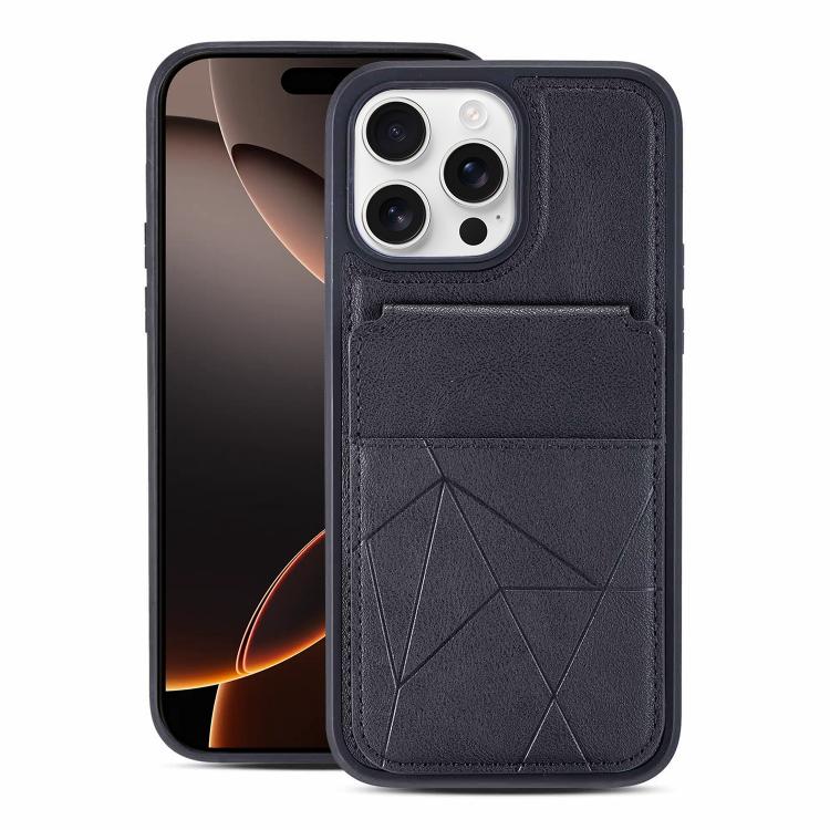 Multifunctional Vertical Flip Card Wallet Holder Vegan Leather Back Phone Case