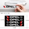 VKXG1 4Pcs Car Styling Car Door Handle Decals Design Stickers Vinyls Decals For Opel Opc Astra K Vivaro Corsa Zafira Insignia Mokka