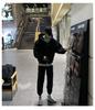 Men's Heavyweight Korean Style Loose Solid Color Hooded Cardigan with Double Zipper