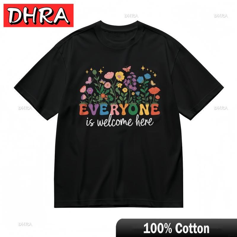 

Unisexs Trend Breathable Classic TShirt Rainbow Blooms Positive Saying Design Tee Modern Stylish Cool Tshirts Clothing Boys 3XL