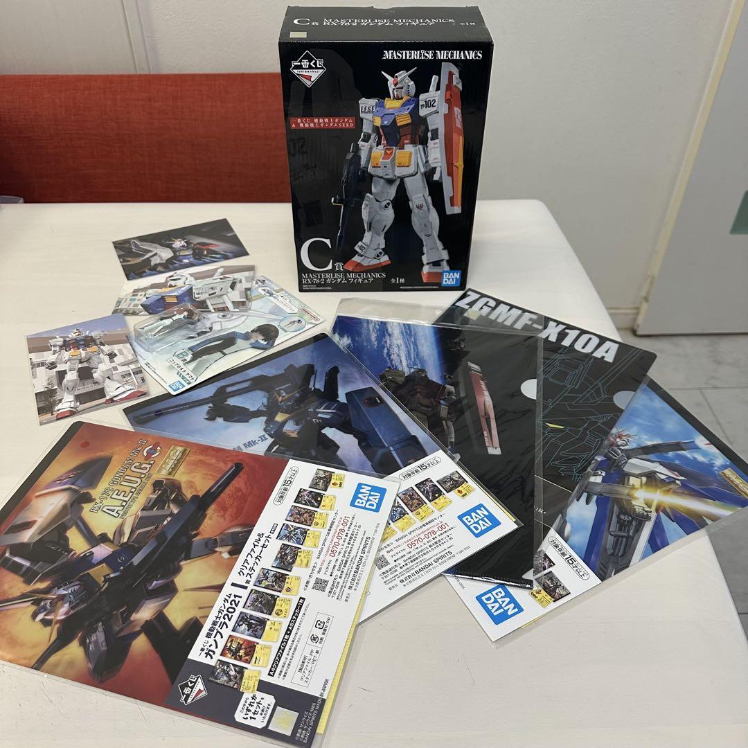 

[USED] Gundam Ichiban Kuji C Prize RX-78 Figure B Prize Kira Freebies Clear File etc.