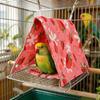 Breathable Bird Cage Hammock Climb Toy Summer Tent Hut Parrot Hammock Bed  Bird Cage Accessory