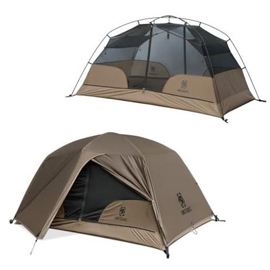 OneTigris COSMITTO Tent Touring 1-2 Person Solo Easy Setup Backpacking Dome Compact Lightweight Windproof Waterproof Storage Bag