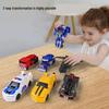 One-Step Transforming Car Toy: Children's Educational Robot Action Figure - Optimus Prime & Bumblebee Gift