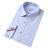 S.T. Dupont Slim Fit Long Sleeve Blue Shirt Se5fm22ls931sbu