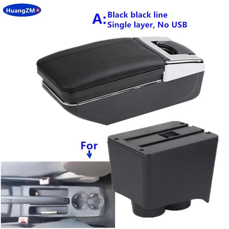 For Volkswagen Polo Armrest Box For VW Polo 9N 3 Mk4 Car Armrest Box 2002-2009 Interior Retrofit Storage Box Car Accessories