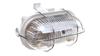 Channel Luminaire Oval 1X60W E27 Iikl. 230V Ip44 With Metal Mesh, White 321177/Eu
