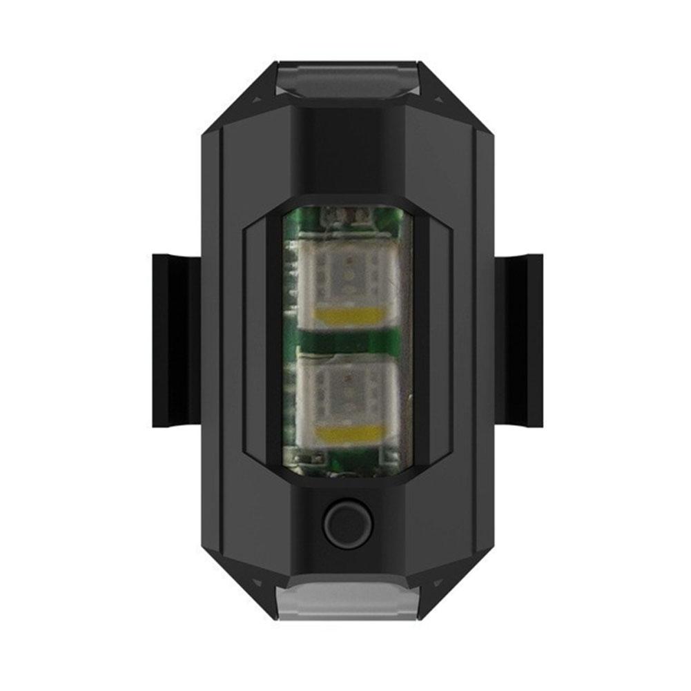 Universal Strobe Warning Light Perfect For Motorcycles, Drones, Bicycles 7-Color Usb Rechargeable Anti-Collision Tail Lamp