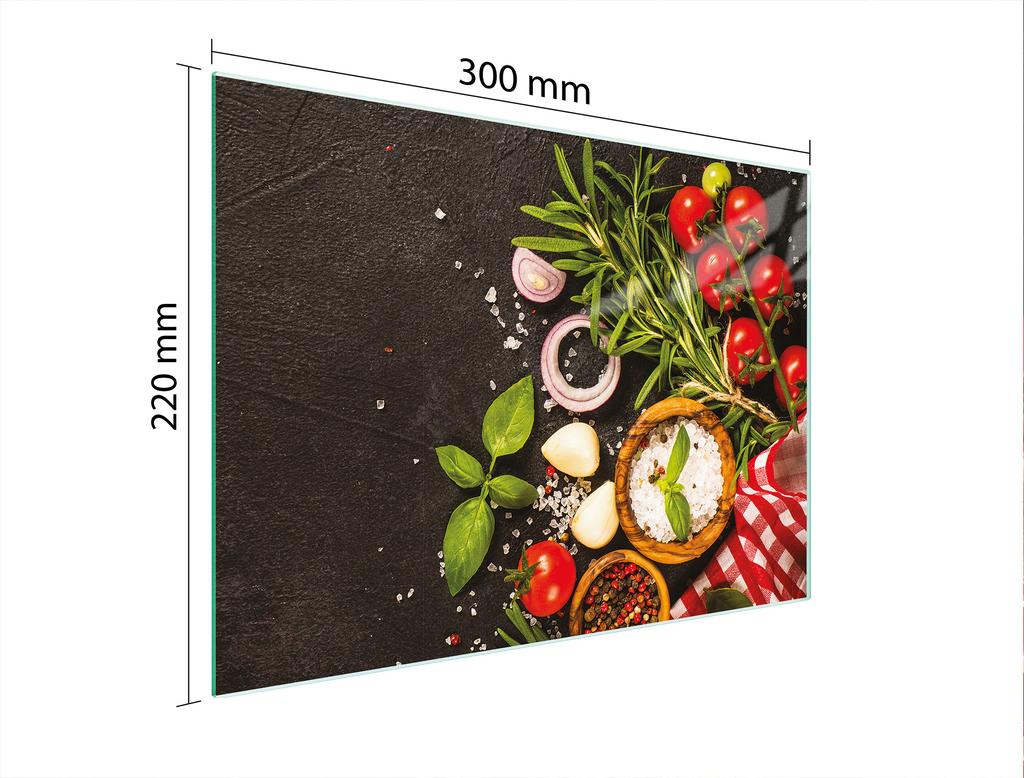 SZKLANA DESKA DO KROEJNIA 30x22 JEDZENIE