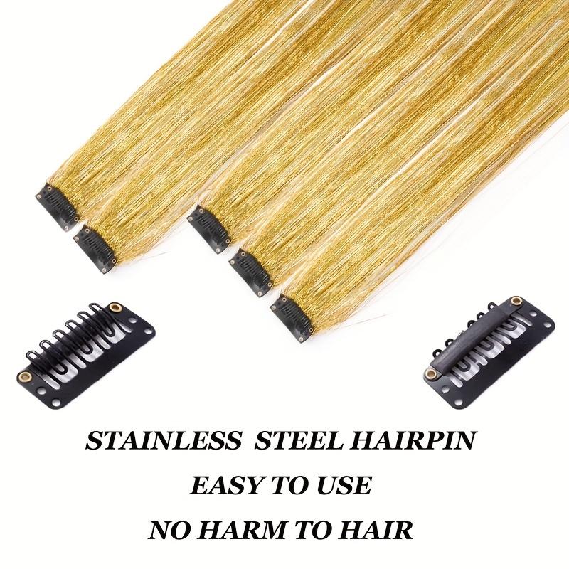 Aosiwig Long 24Inch Clip In Hair Extensions Colorful Natural Hair One Piece Fake False Hairpiece Accessories for Girls Women