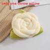 Small Fresh Pink Floral Cushion With Cotton Filling For Sofa Decor And Home Lounge