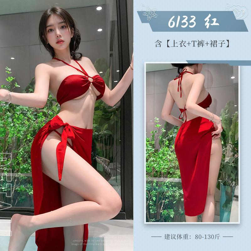 

Комплект из трехтопного топа-трубы «Солнце и огонь» для горячих источников — это сексуальное и чистое искушение average size [within 60kg]