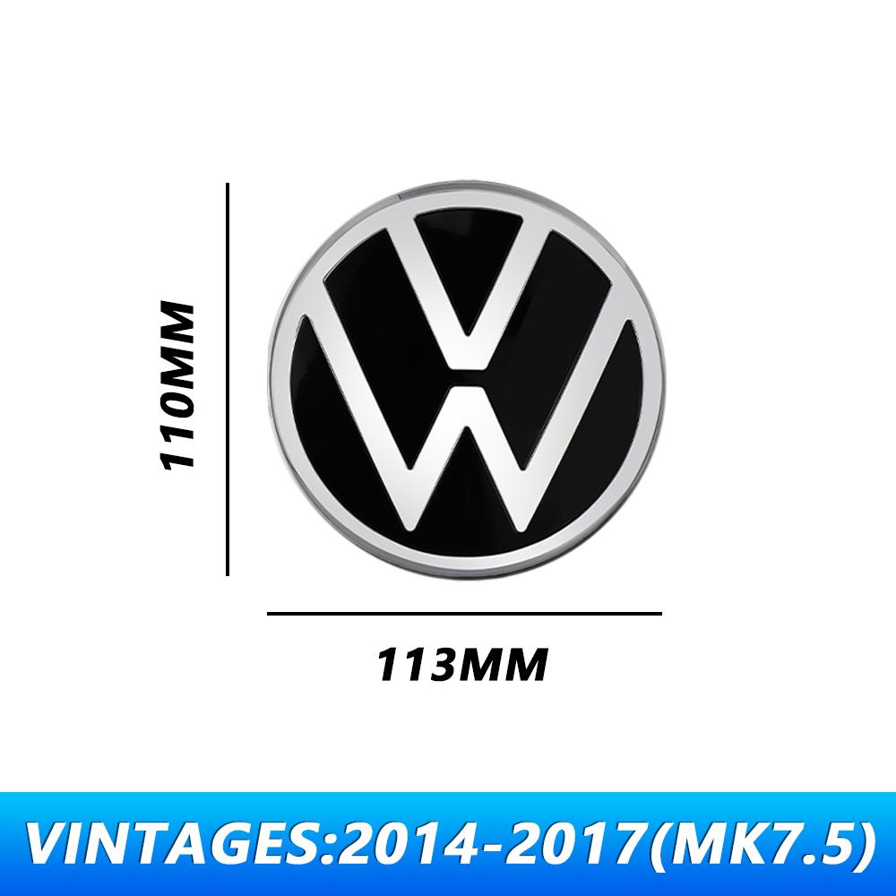 1pc Original Replacement Version Car Front Grille Emblem SS7 Cover/Rear Trunk Lid Badge For VW GOLF 7.5 2018-2021 MK7 2014-2017