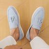 2025 Hot Sale Men's Slip On Loafers Lightweight Breathable Comfort Non Slip Soft Sole Hand Sewn Tassels Casual Walking Shoes