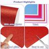 PATIKIL 40 Sheets Glitter Cardstock Paper, A4 Size, 250GS Medium, for DIY Party Decorations, Cheering Fans, Handmade Crafts, and Scrapbooking, Colorfu