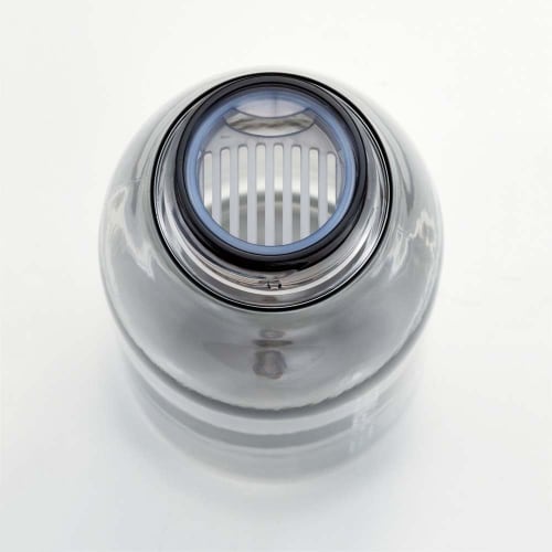 Skater PTY8-A 750ml See-Through Gray Plastic Water Bottle with Tea Strainer, Lightweight and Direct Drinking, for Adults