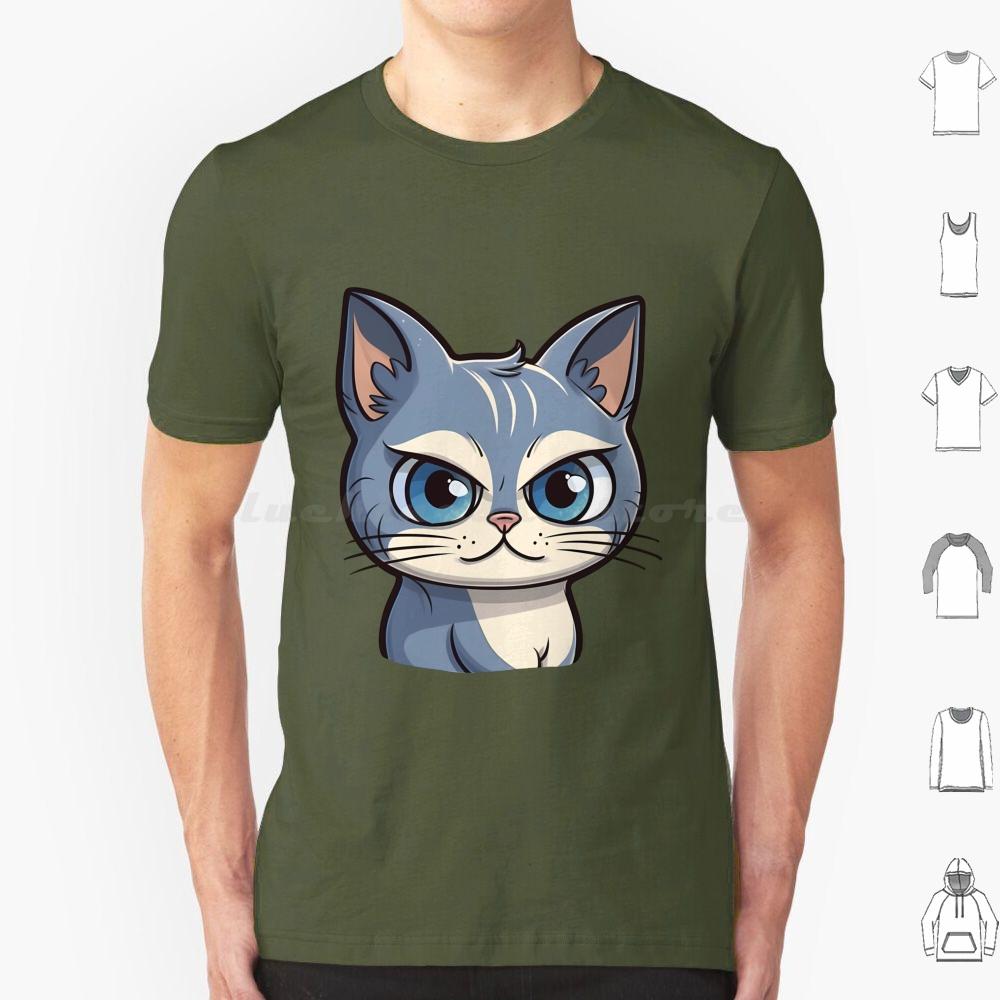 Cutie Kitty T Shirt Men Women Kids 6xl Cat Cute Cat Illustration Cartoony Cat Design Meowing Cat Art Playful Cat Drawing