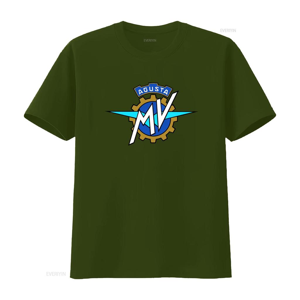 Camiseta con Estampado de Logo de Motocicleta Mv Agusta vintage Lavada hombre Casual Elegante ropa de diseñador Top Versátil Para el Uso Diario