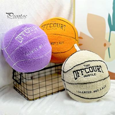 Juguete de peluche de baloncesto esponjoso, decoración de peluche, almohada de baloncesto bordada resistente al desgaste súper suave, juguete para niños