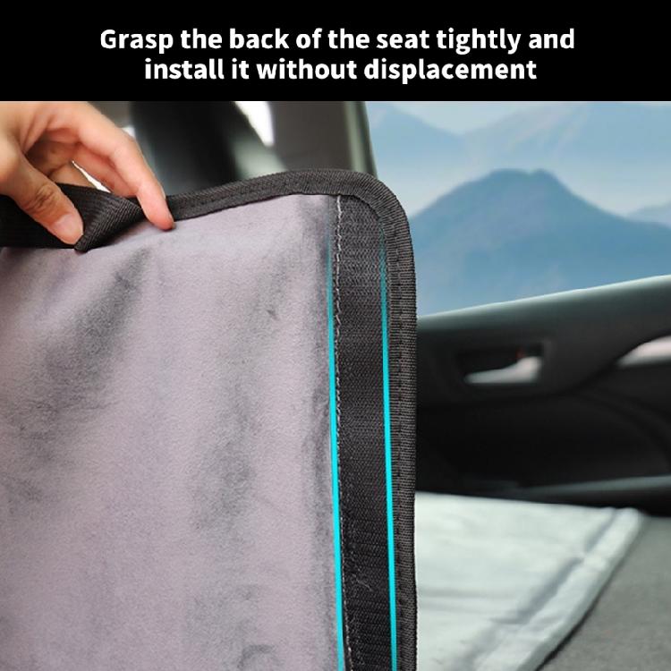 Portable Backseat Sleeping Pad Foldable Car Mattress with Side Mesh, Storage Bag for Beach, Fishing Camping Long Drives