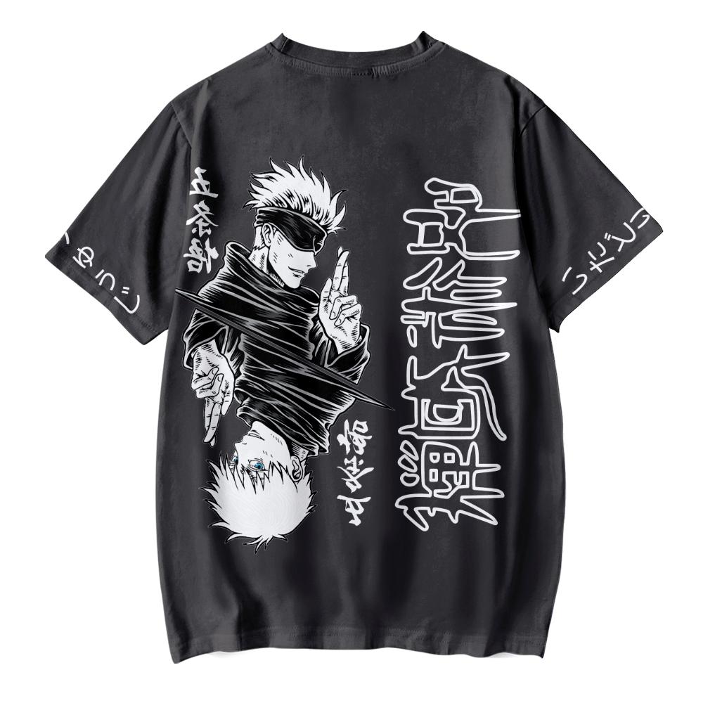 Jujutsu Kaisen Anime Tshirt Summer Short Sleeve Tee Shirt Cartoon T Shirt Casual Fitness Tops