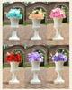 Round Roman Columns Upright Pillar Arches Flower Pots European Road Leading Wedding Party Scene Plastic Flower Pots Decorations
