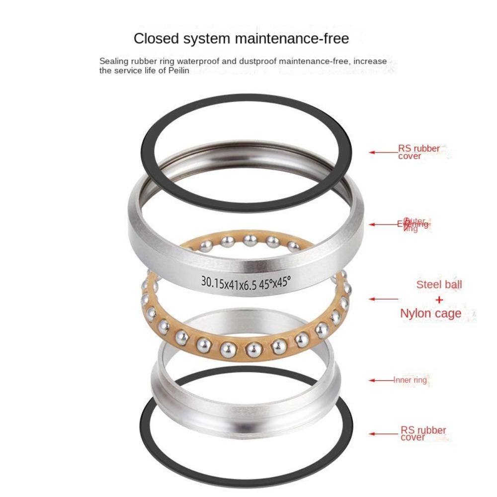 General Bike Headset Bearing Steel Wear Resistance Bike Repair Parts Waterproof Cycling Bicycle Accessories