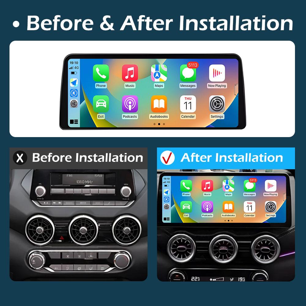 for Nissan Sylphy 2020 2021 - 2022 Wireless Carplay GPS Navigation Android Intelligent System Cooling fan Bluetooth Head Unit 4G