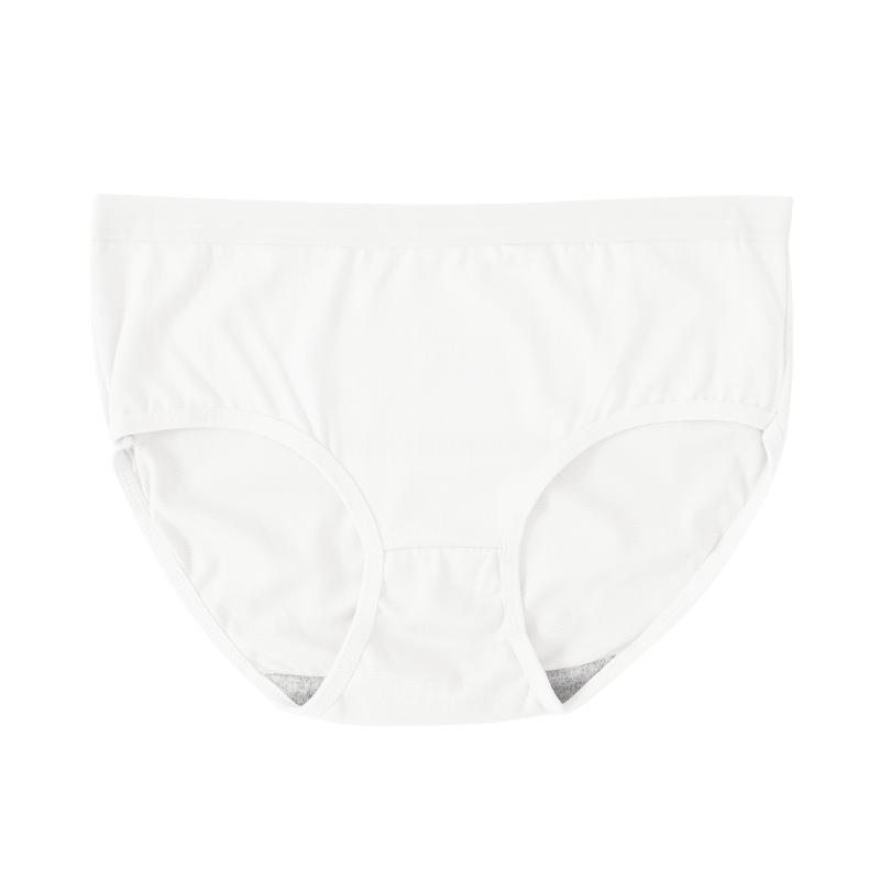 Dámské spodní prádlo bavlněný rozkrok jednobarevné jednoduché spodní prádlo se středním pasem pohodlné dívčí kalhotky