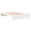 VidaXL Bed Frames White Solid Wood 120x200 Cm 814945