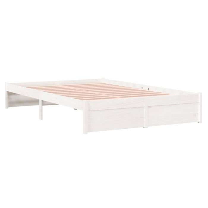 VidaXL Bed Frames White Solid Wood 120x200 Cm 814945