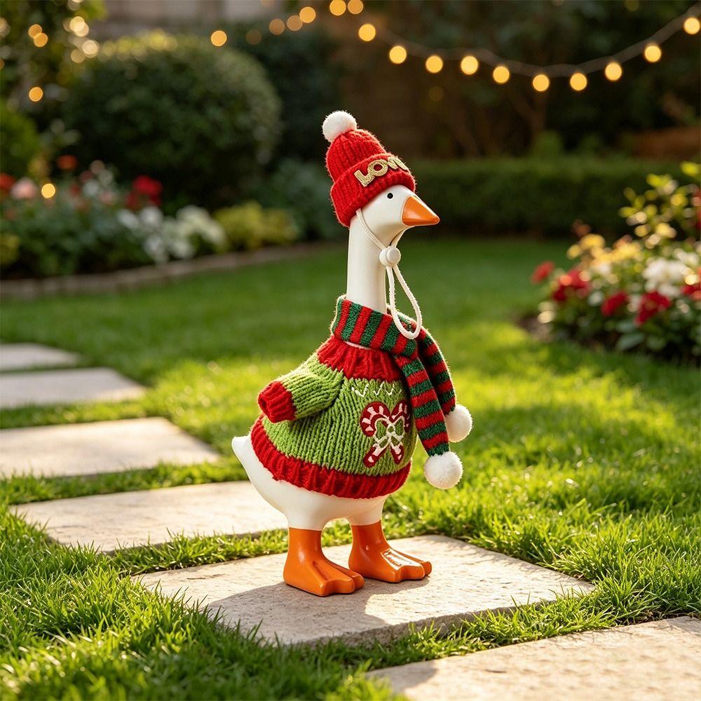 Adjustable Porch Goose Outfit Set Xmas Accessories Multiple Styles Large Decorative Goose Costume Holiday Goose Accessories