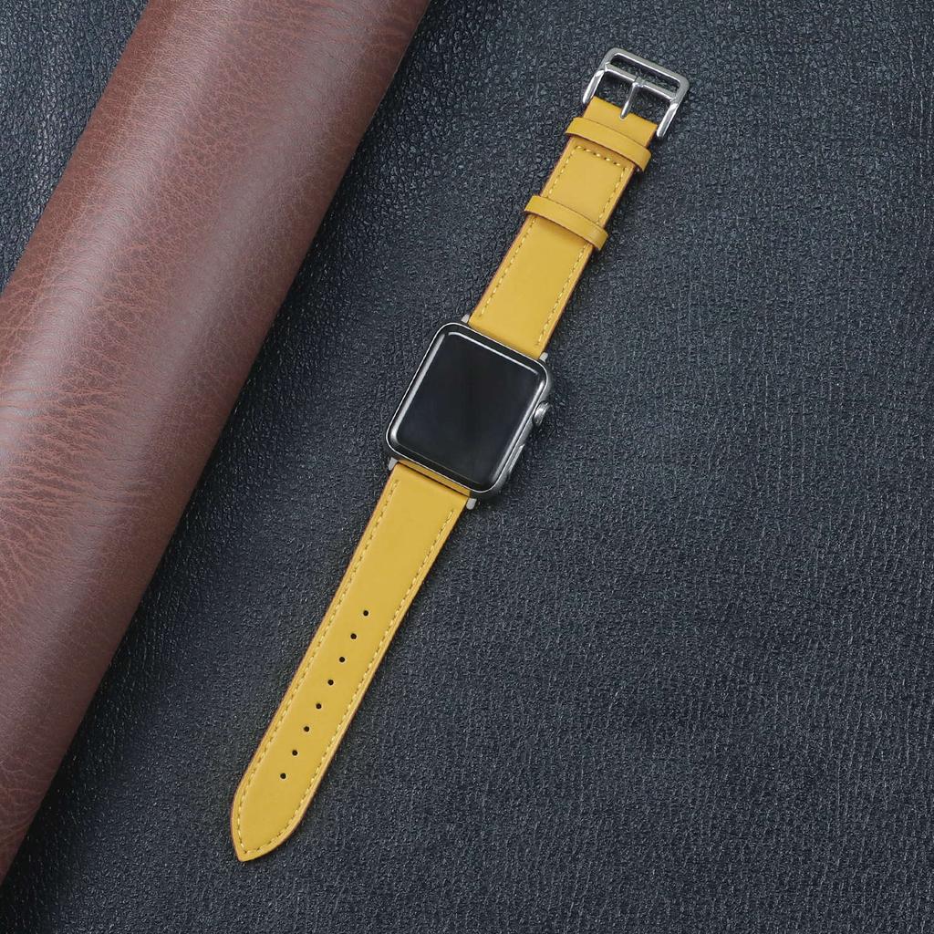 Leather strap for Apple watch band 44mm 40mm 42mm Single tour bracelet correa iWatch series 8 SE 7 6 5 4 Ultra 49mm 45mm 41mm