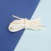 White Polyester Round Shoelaces for Hiking, Dad Sneakers, & Basketball Shoes