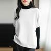 Women's 100% Wool Loose Knit Vest - Round Neck, Autumn/Winter