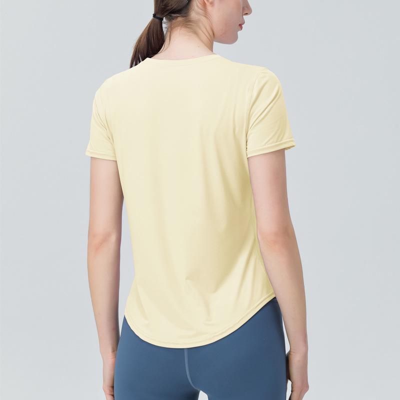 Ice-Cool Breathable Yoga T-Shirt: Quick-Dry, Moisture-Wicking Fitness Top