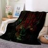 1pc Neon Leopard Print Blanket Lightweight Flannel Blanket Throw Blanket For Sofa, Bed, Travel, Camping, Livingroom, Office Yy251015114