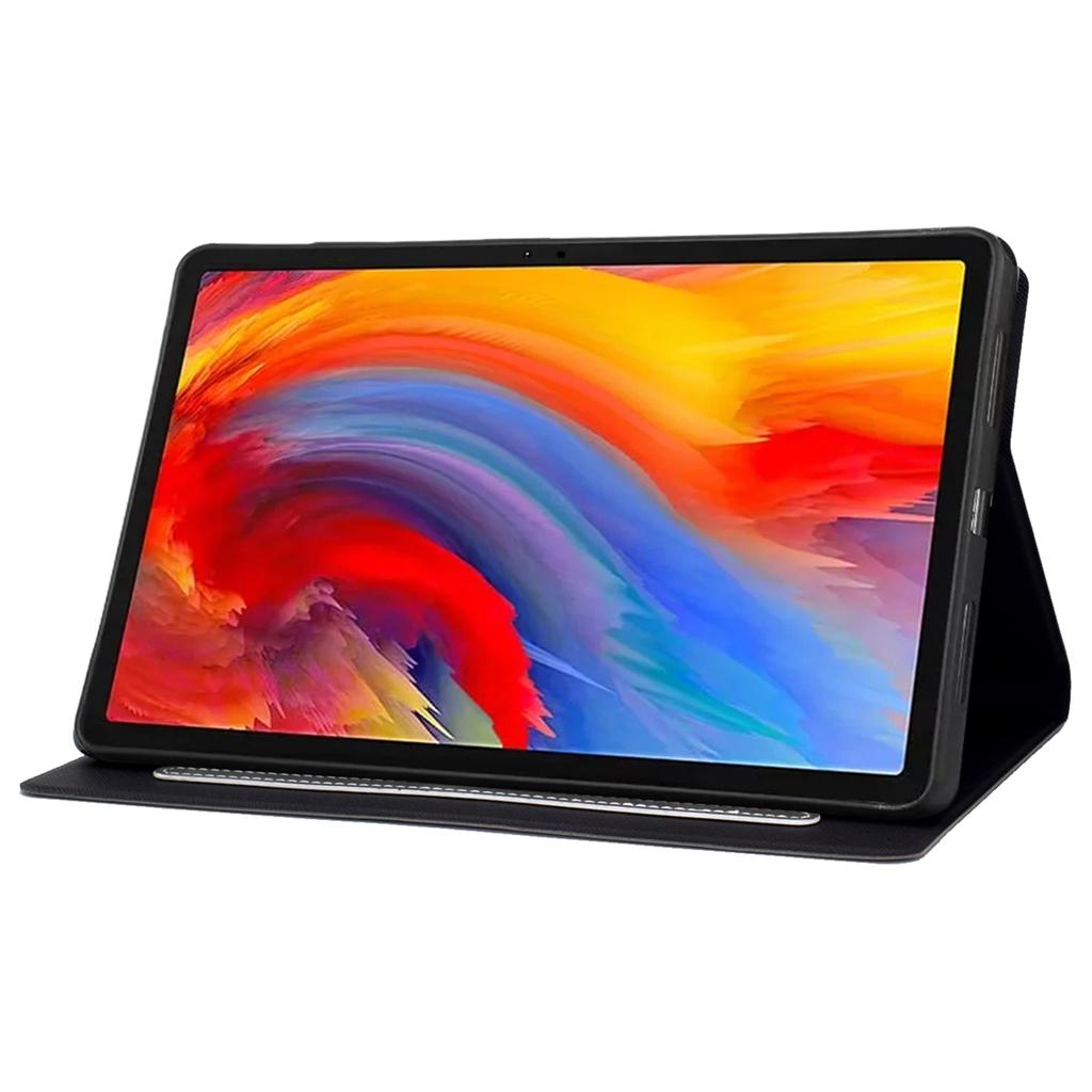 A4 For Lenovo Tab M11/Xiaoxin Pad 11 2024 Case Card Holder Cowhide Texture Leather Tablet Cover