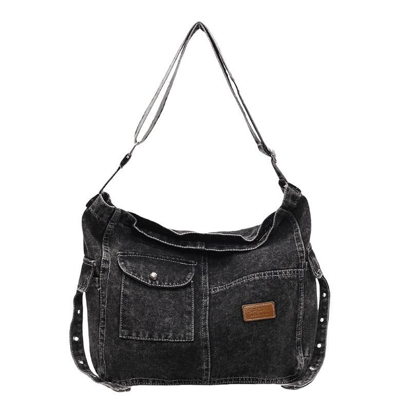 2025 New Fashion Underarm Retro Shoulder Bag Large Capacity Work Spring Denim Women's Bag Tote Bag Trend