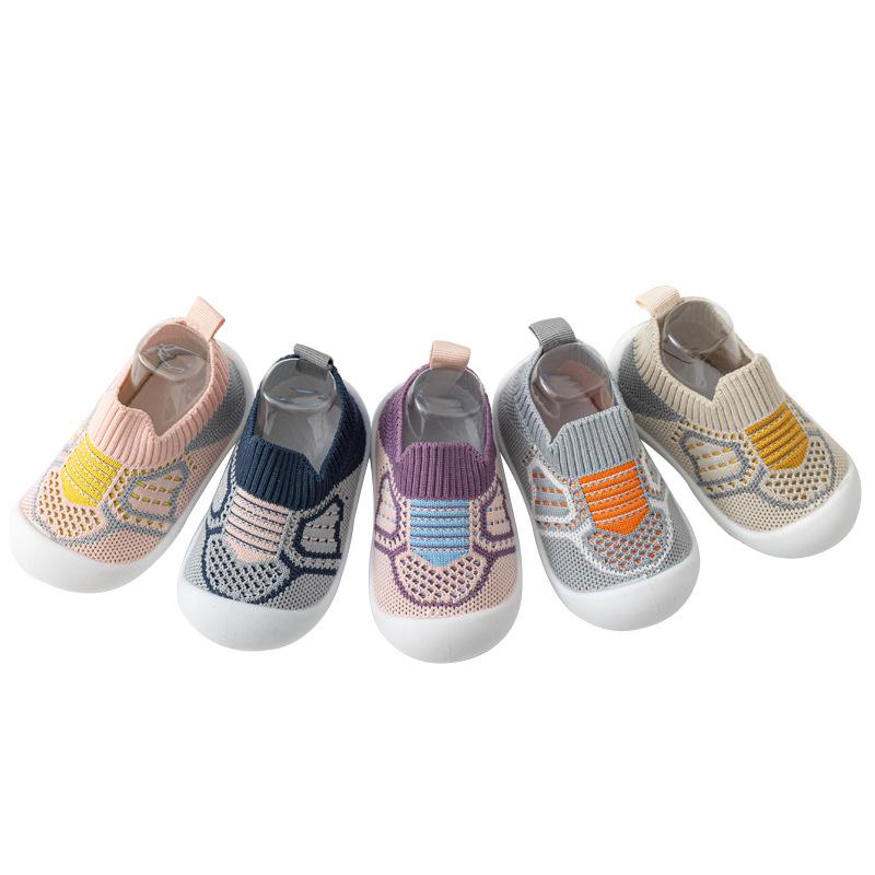 Soft Sole Non-Slip Breathable Sock Shoes for Baby Toddlers - Slip-On Design for Boys & Girls, Perfect for Spring & Summer