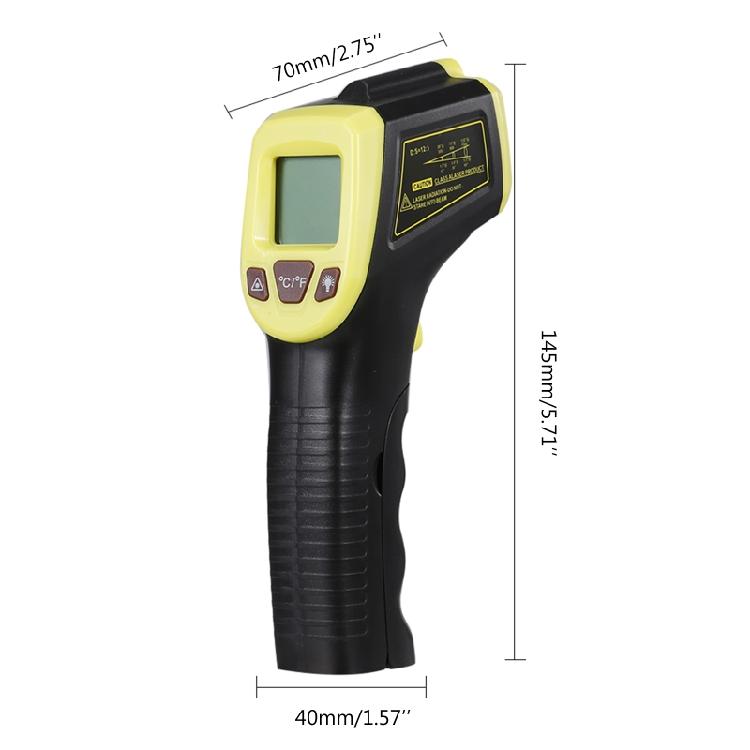Non-Contact Pyrometer 600℃ /1112℉ IR High Temperature Gun with LCD Display GM320